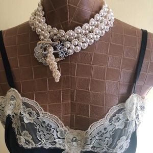 Vintage Pearl Buckled Belt